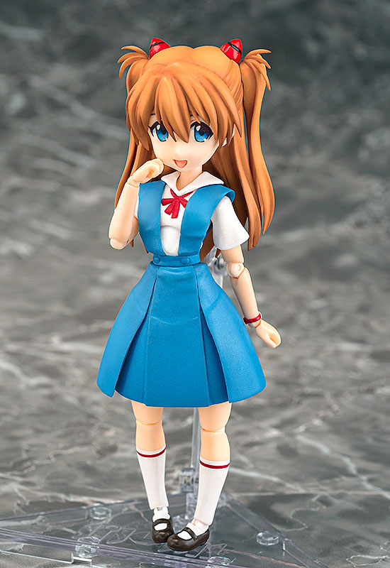 Evangelion: Asuka Langley Shikinami School Uniform Ver. (Action Figure)