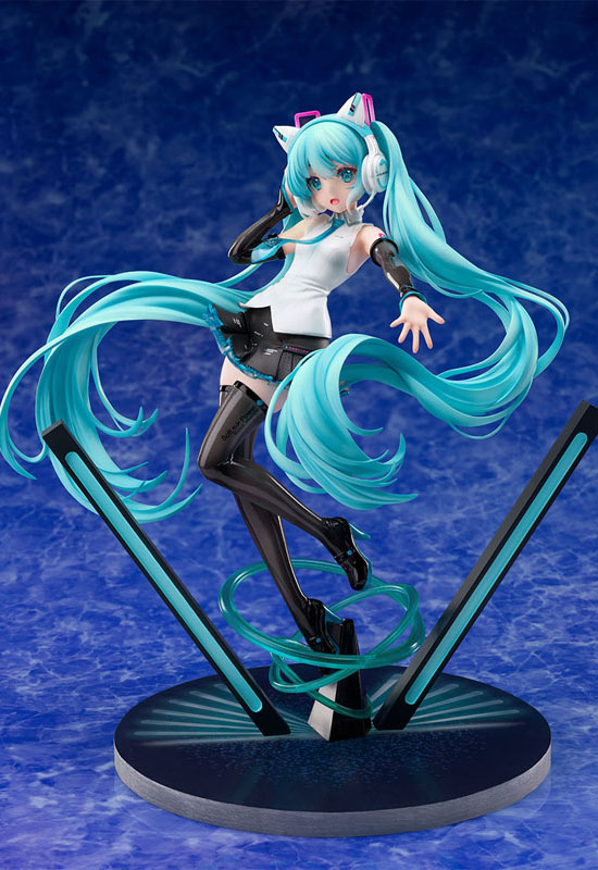 Hatsune Miku Cat Ear Headphone Ver. (Complete Figure)